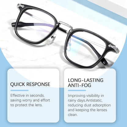 Anti-Fog Spray for Glasses, Goggles & Car Windows — Long-Lasting Streak-Free Formula