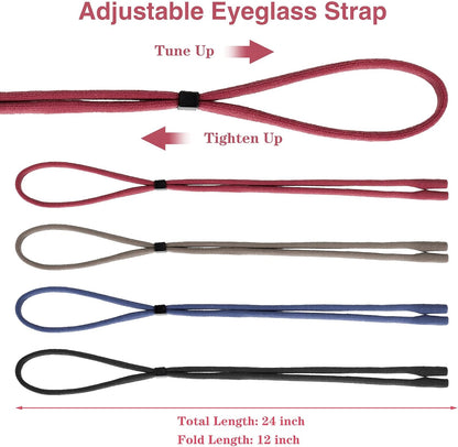 4-Pack Adjustable Nylon Sunglass Straps — Universal Eyewear Reta